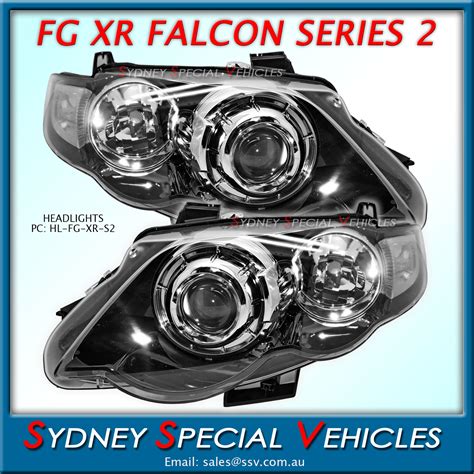 Headlights For Fg Falcon Xr6 Xr8 Mark 2 Factory Xr Style