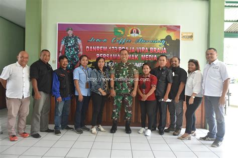 Danrem 173 PVB Brigjen TNI Sri Widodo Wartawan Sebagai Mitra Kerja