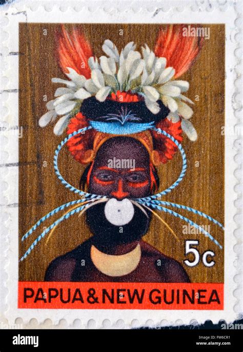 Papua New Guinea Circa Stamp Printed In Papua New Guinea Shows