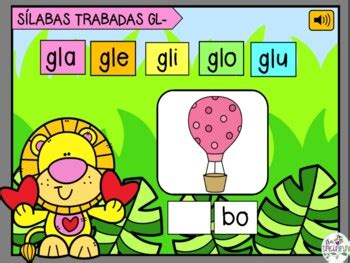 S Labas Trabadas Gl Boom Cards Spanish Syllable By Sra Tatiana