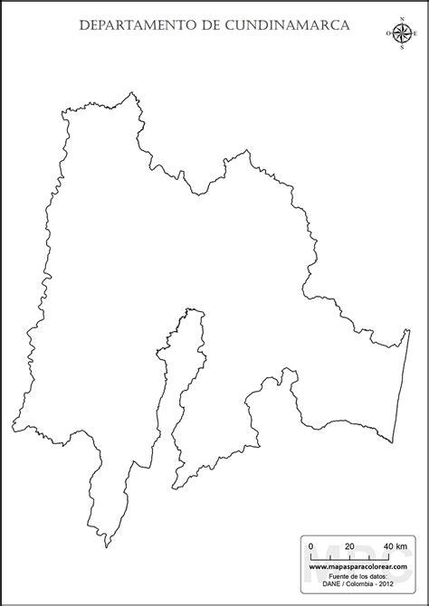 Mapas Del Departamento De Cundinamarca Para Colorear