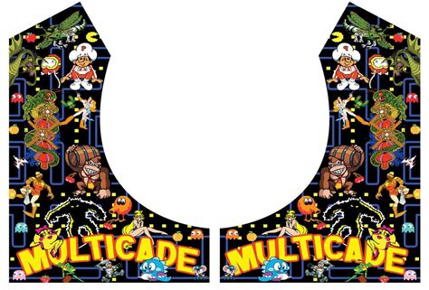 Multicade Bartop Arcade Side Art Arcade Cabinet Graphics Etsy In 2022