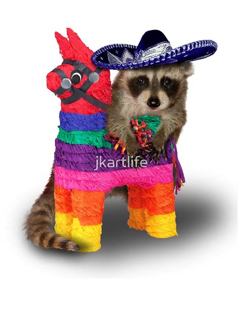 "Mexican Raccoon" Stickers by jkartlife | Redbubble