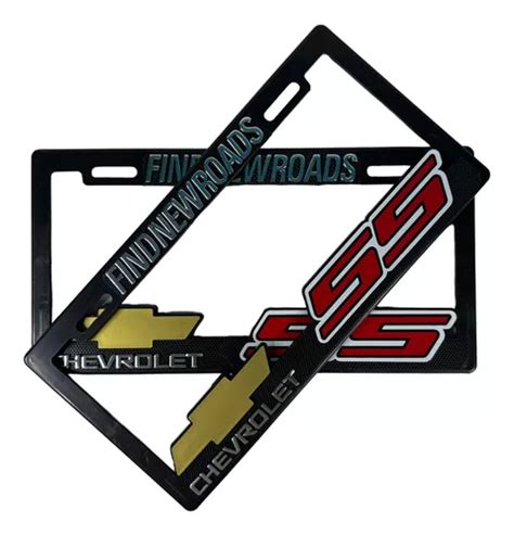 Par De Portaplacas Generico Chevrolet Ss Camaro Corvette Mercadolibre