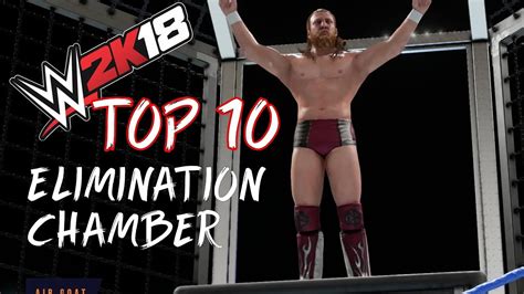 Craziest Elimination Chamber Leaps Wwe 2k18 Top 10 630 Splash Coup