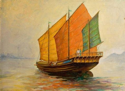 Chinese Junk Painting at PaintingValley.com | Explore collection of ...