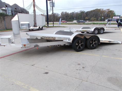 2024 Aluma 8218ANV TILT TA 18 Tilt Aluminum Car Hauler Trailer 7K GVWR