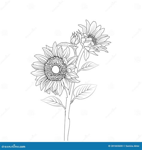 Sunflower Tattoo Stencils