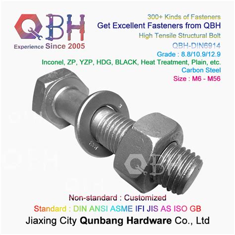 Din6914 En 14399 Heavy Hex Bolts High Strength Hexagon Head Structural