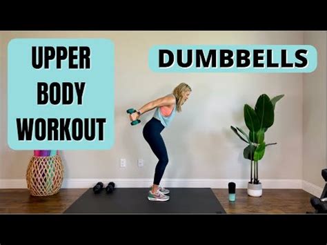 Upper Body Workout With Dumbbells Youtube