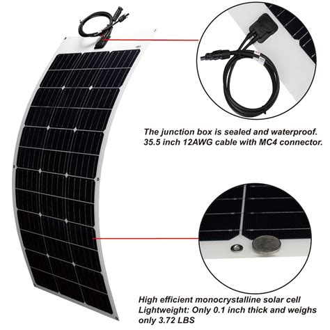 W V Paneles Solares Flexibles Solar Panel Module Flexible