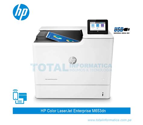 IMPRESORA HP COLOR LASERJET ENTERPRISE M653DN J8A04A 60 PPM