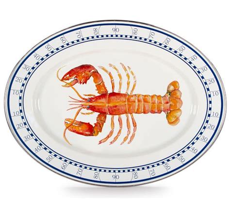 Golden Rabbit Lobster Enamel Collection Pottery Barn