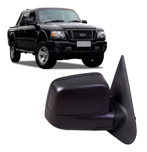 Espejo Ford Ranger Manual Negro Derecho