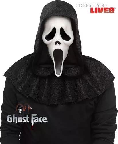 Kit Máscara Scream 25th Aniversario Ghost Face Deluxe Original Adulto