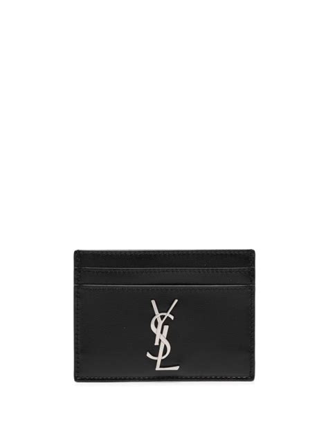 Saint Laurent Monogram Logo Plaque Cardholder Farfetch