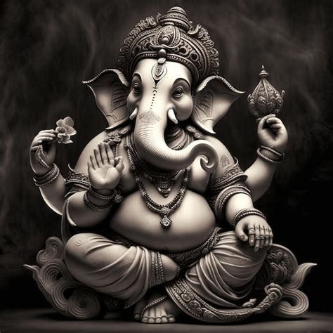 Ilustración del señor ganesha para ganesh chaturthi generativo ai