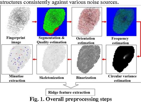 Figure From Fingerprint Features Extraction And Matching Semantic