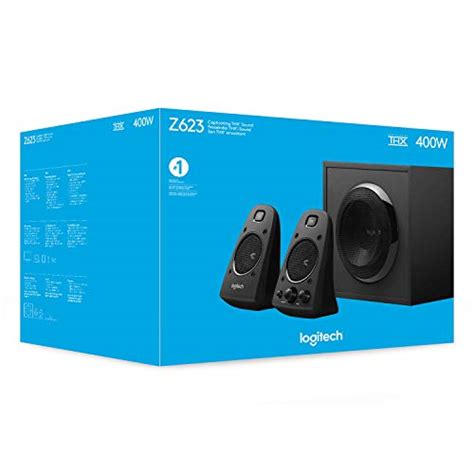 Logitech Z623 400 Watt Home Speaker System 2 1 Speaker System Black Pricepulse