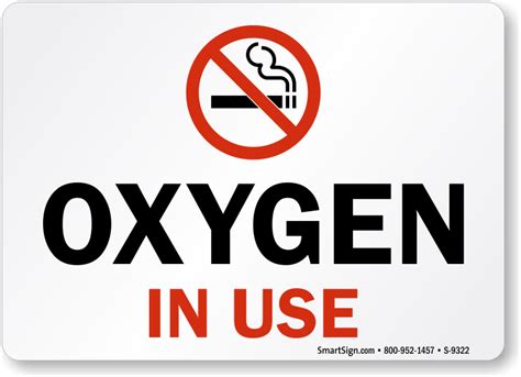 Oxygen In Use Sign Printable Printable Templates