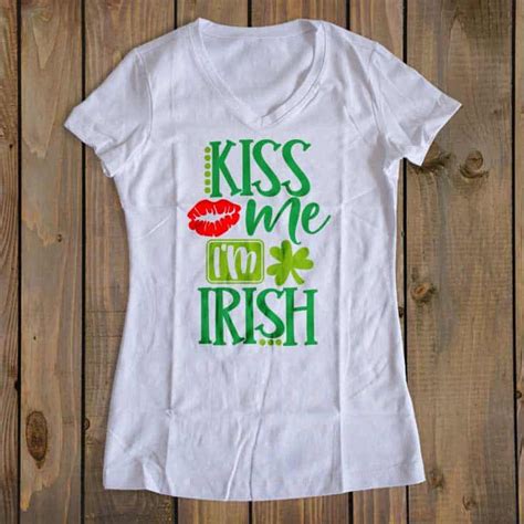 Free Svg Cut File Kiss Me I M Irish Burton Avenue