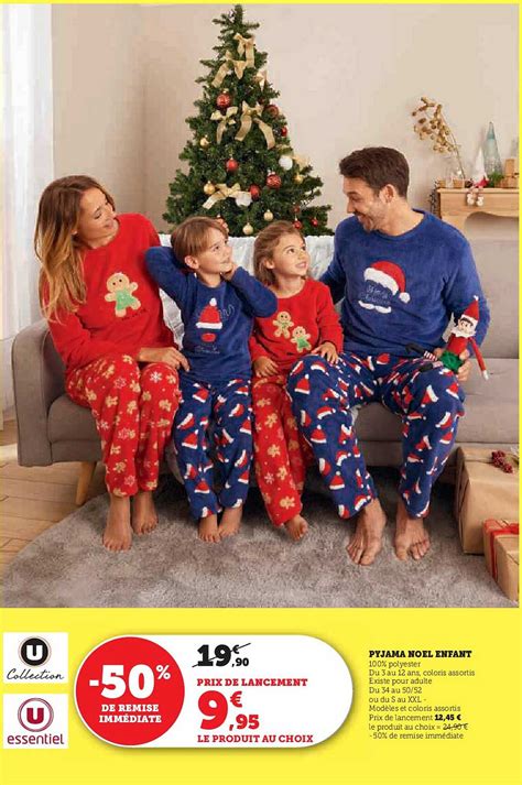 Promo Pyjama Noel Enfant Chez Hyper U ICatalogue Fr