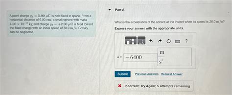 Solved A Point Charge Q C Is Held Fixed In Space Chegg