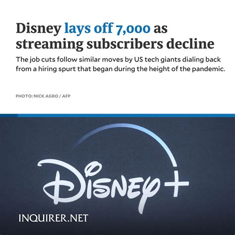 Inquirer On Twitter Entertainment Giant Disney Said It Was Laying Off