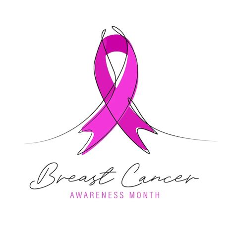 Premium Vector Awareness Pink Ribbon For Breast Cancer Campaign