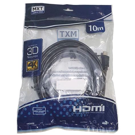 CABO HDMI 4K 10MTS 2 0 FILTRO MXT Forcenter Loja de Informática