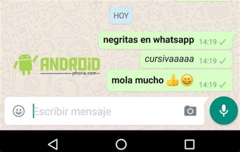 Poner Negrita Y Cursiva En WhatsApp