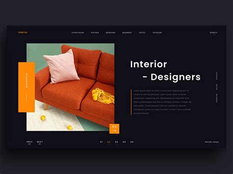 Interior Design Website Template For Adobe Xd Free Xd Templates