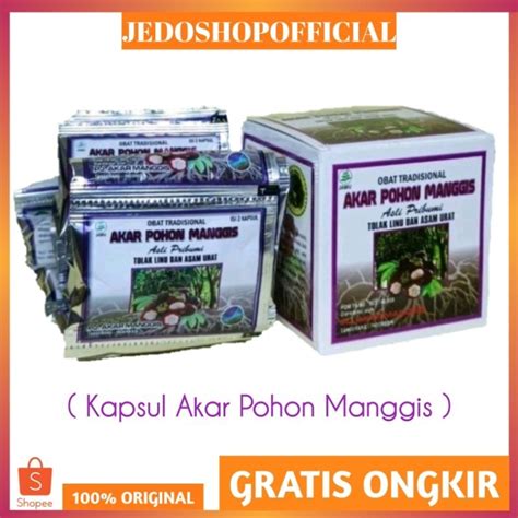 Jual KAPSUL AKAR POHON MANGGIS ORIGINAL 1 Box 20 Sachet Shopee