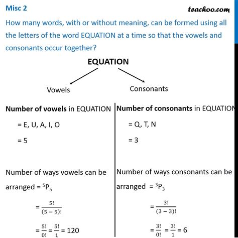 Word Equation Meaning Science