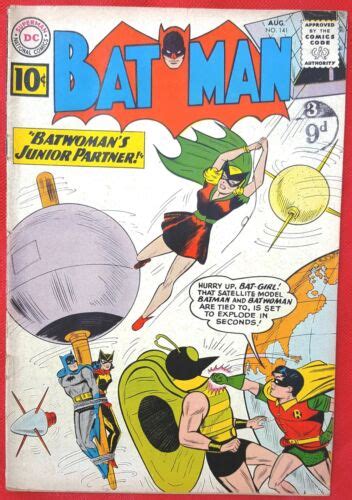 Batman 141 Dc Silver Age 1961 2nd Batgirl Appearance 1st Clockmaster Ebay