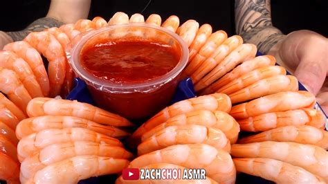 Asmr Shrimp Cocktails Mukbang No Talking Eating Sounds Zach Choi Asmr