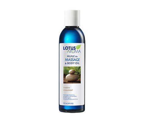 Huile De Massage Inodore 120 Ml Lotus Aroma Huiles Essentielles