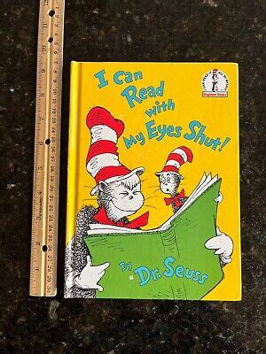 I Can Read With My Eyes Shut Dr Seuss Hardcover Beginner Book X