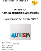 Windesheim Social Work Module 1 1 Contact Leggen En Inventariseren