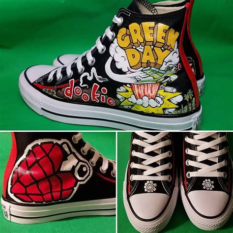 New Custom Green Day Converse Chuck Taylors By Mag From Punk Your