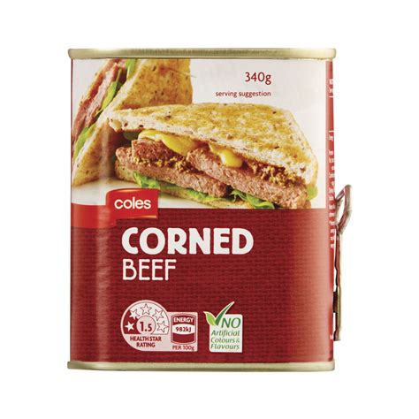 Coles Corned Beef Coles Corned Beef 340g Britannialk