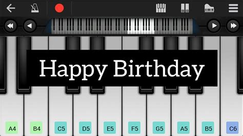 Learn To Play Happy Birthday Song On Keyboard Youtube