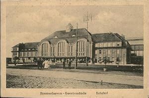 Postkarte Carte Postale Bremerhaven Bahnhof Geestemuende