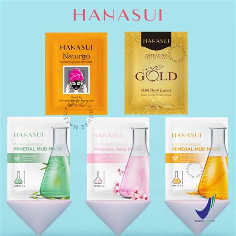 Jual Hanasui Naturgo Lightening Peel Off Mask Black Anti Aging Peel