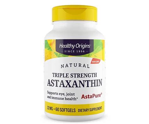 Купить Астаксантин тройной силы Healthy Origins (Astaxanthin) 12 мг в ...