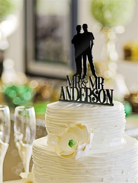 Gay Wedding Cake Topper Lgbt Wedding Same Sex Wedding Cake Etsy