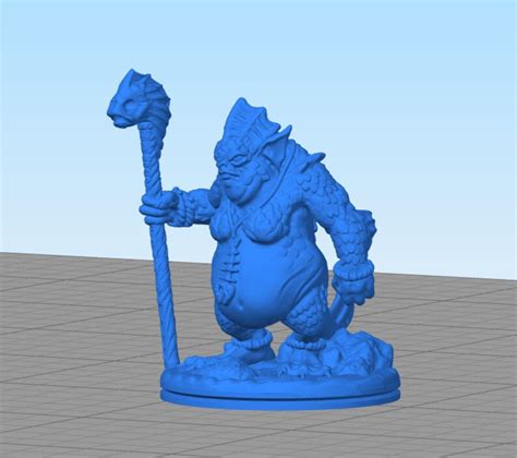 Dnd Sahuagin Deep Devil Priestess Sea Devil 28mm Resin Etsy