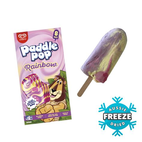 Freeze Dried Rainbow Paddlepop Aussie Freeze Dried