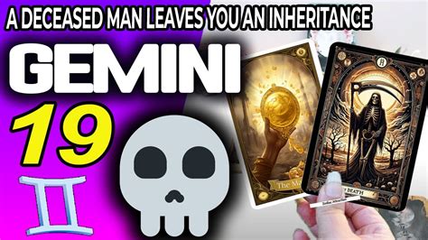 Gemini ♊ 🔞 A Deceased Man Leaves You An Inheritance ⚰️💵 Horoscope For