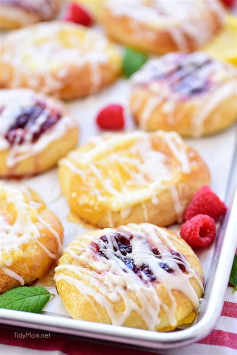 Cheese Danish With Lemon Or Raspberry Tidymom